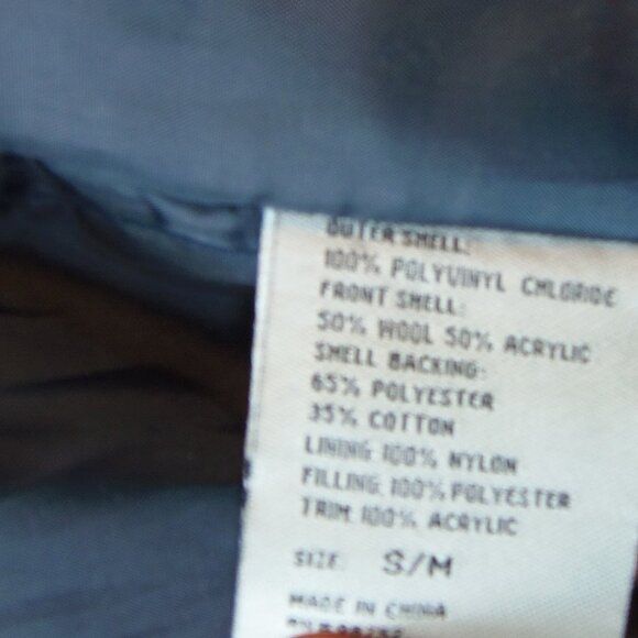 Steve & Barry's Letterman Style Jacket Faux Leather USA Patriotic Men's SZ S/M - Picture 12 of 12